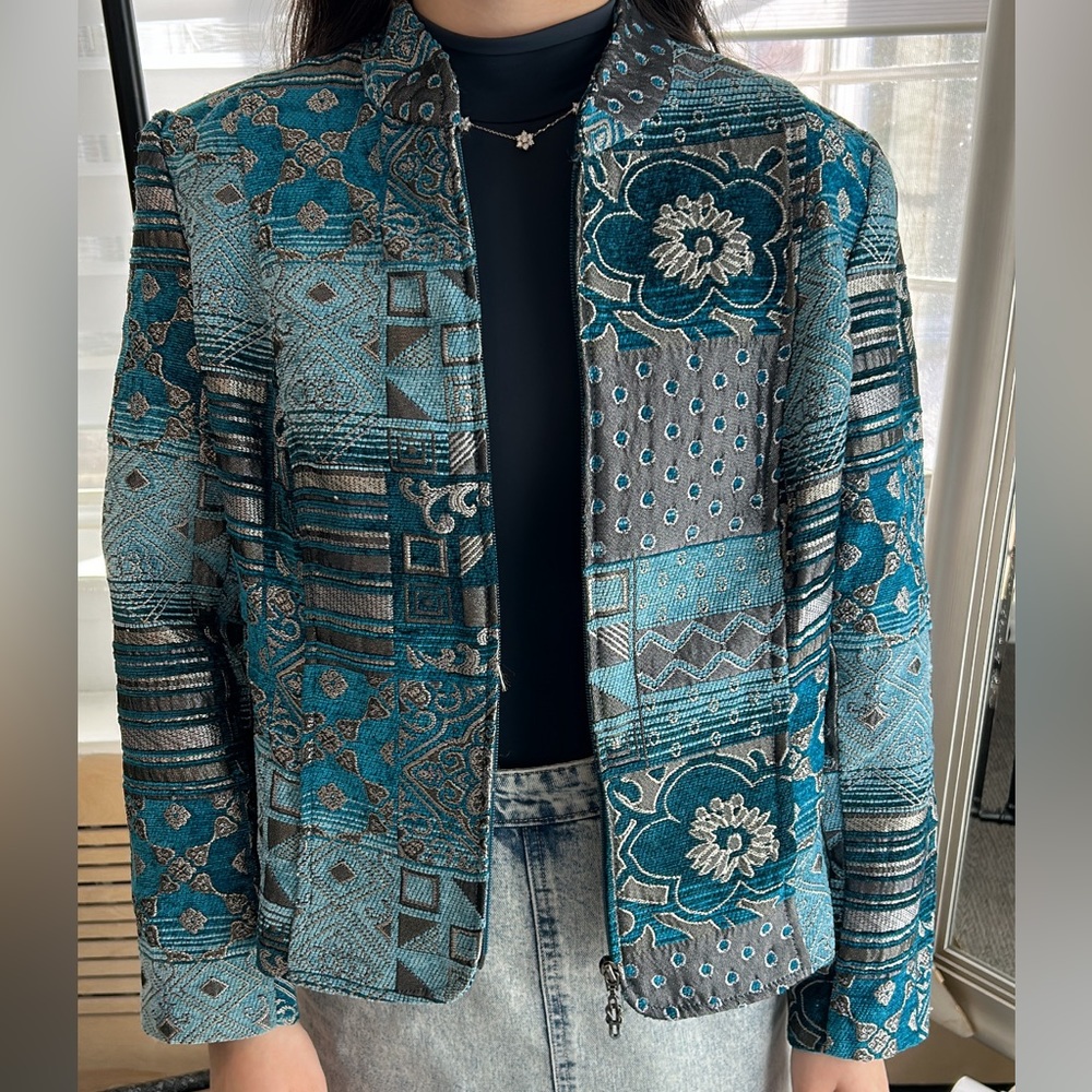 Vintage Pattern Tapestry Jacket - image 1